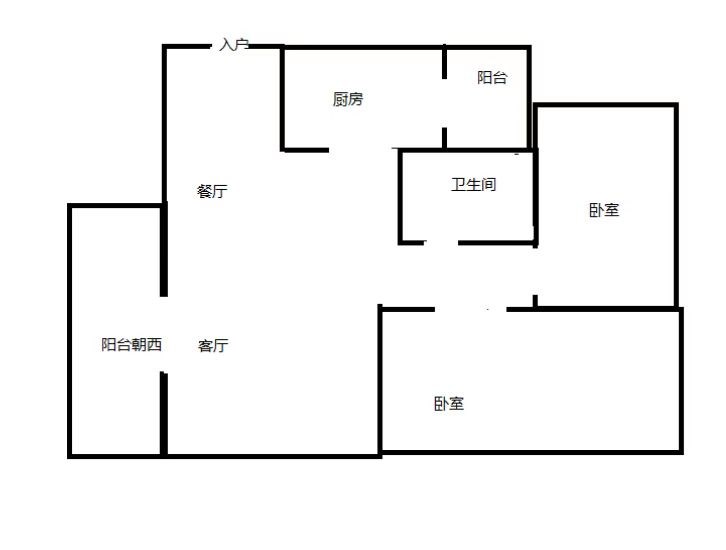 新大洲三亚印象  2室2厅1卫   180.00万客厅