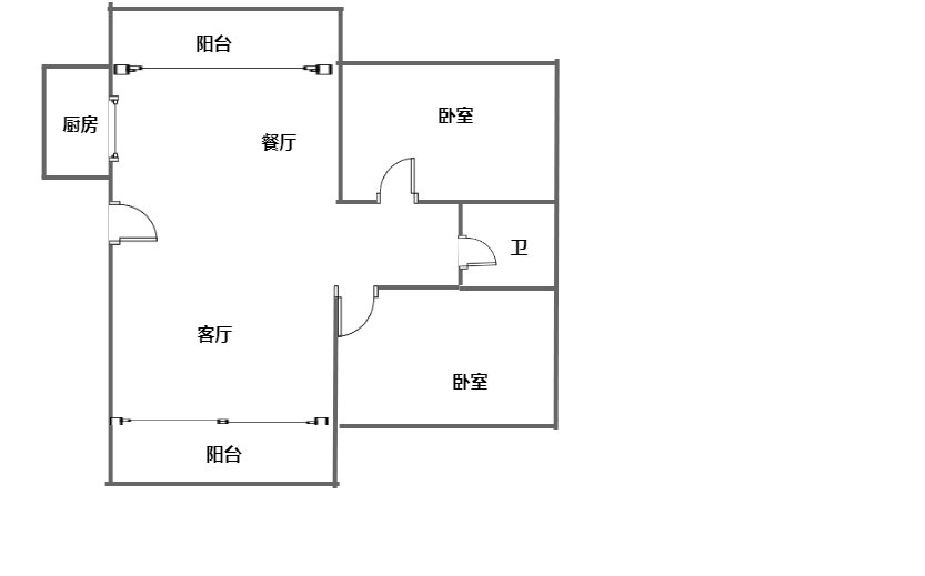 瑞海花园  2室2厅1卫   220.00万客厅