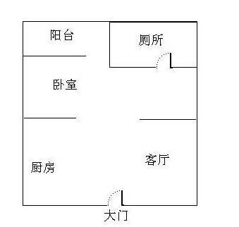 凤凰水城南岸  1室1厅1卫   125.00万客厅