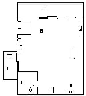 兰海花园三期  1室1厅1卫   296.00万客厅