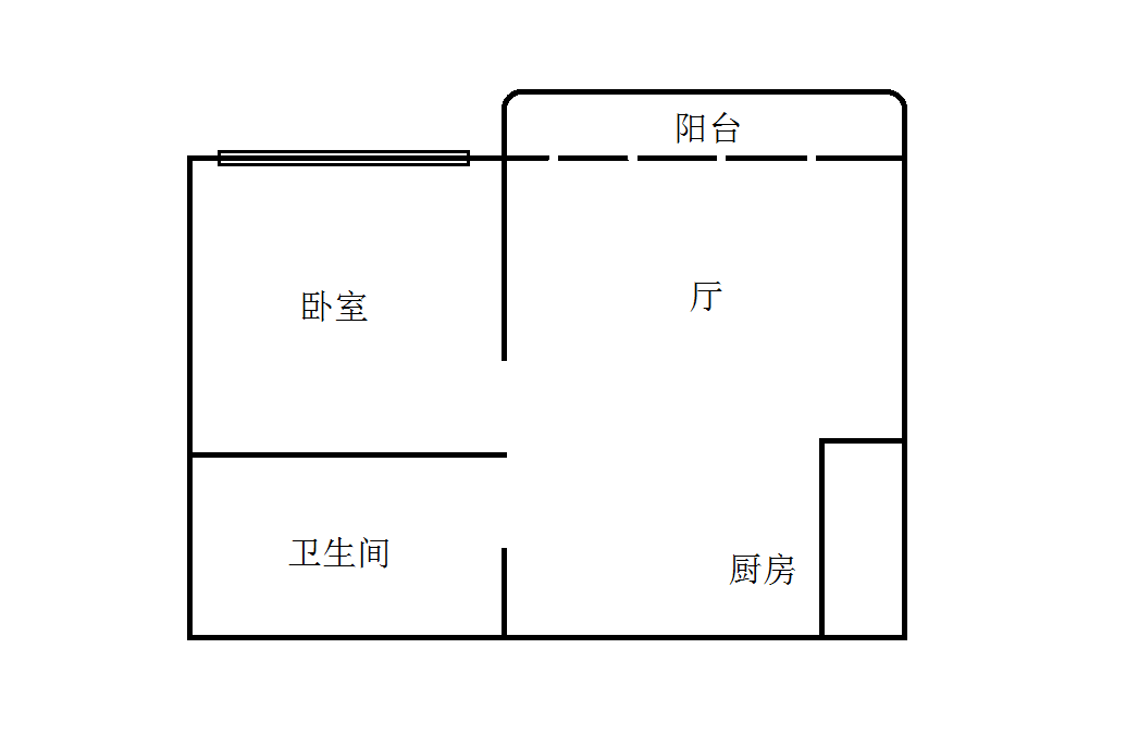 山水国际酒店  1室1厅1卫    160.0万客厅
