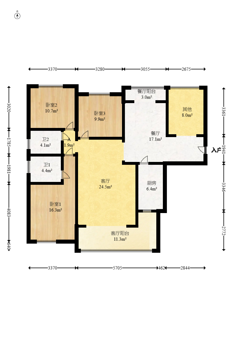 龙骧佳苑 4室2厅2卫 110.0万 龙骧佳苑 4室2厅2卫 110.0万客厅