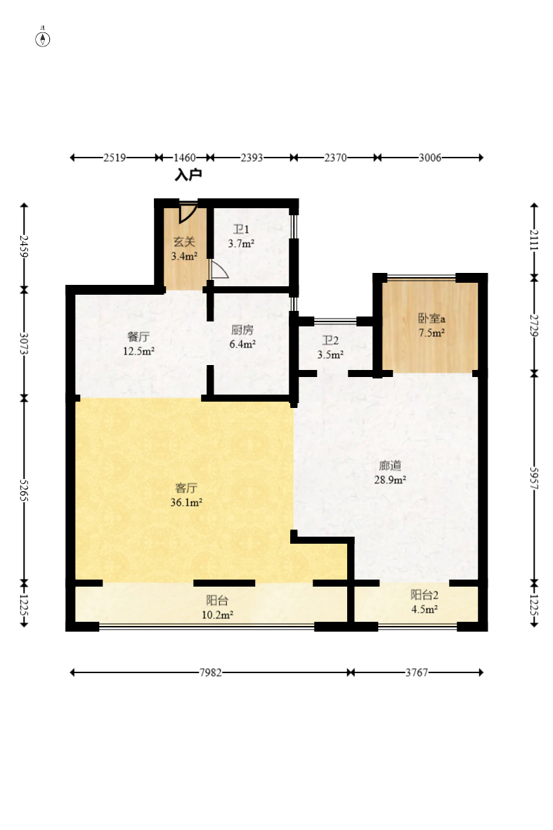 建发央著  4室2厅2卫   168.00万室内图1