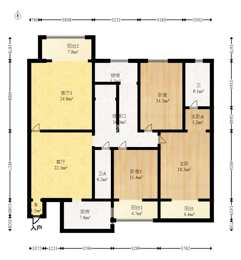 泰时新雅园  5室2厅3卫   178.00万