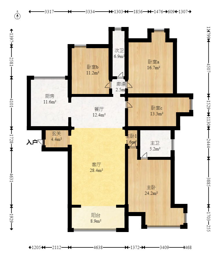 保利麓谷林语C区 4室2厅2卫 129.0万 保利麓谷林语C区 4室2厅2卫 129.0万客厅
