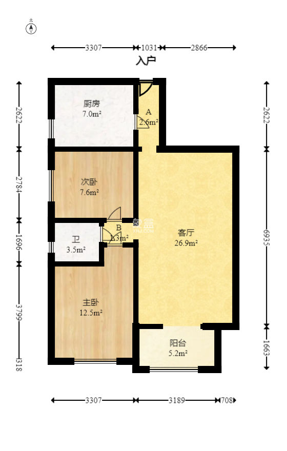 印山蓝色海岸  2室2厅1卫    64.8万