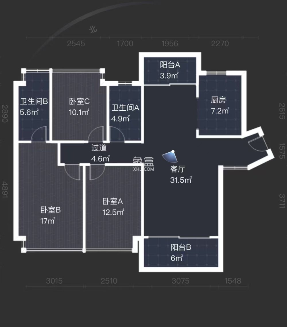 经世龙城  3室2厅2卫    68.0万