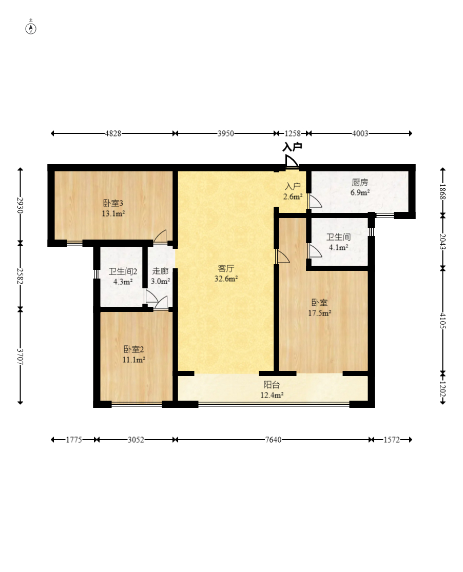 金茂建发观悦  3室2厅2卫    150.0万 金茂建发观悦  3室2厅2卫    150.0万客厅