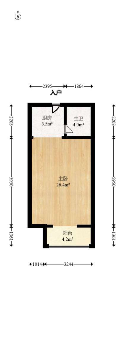 世景华庭 1室1厅1卫 32.0万 世景华庭 1室1厅1卫 32.0万客厅