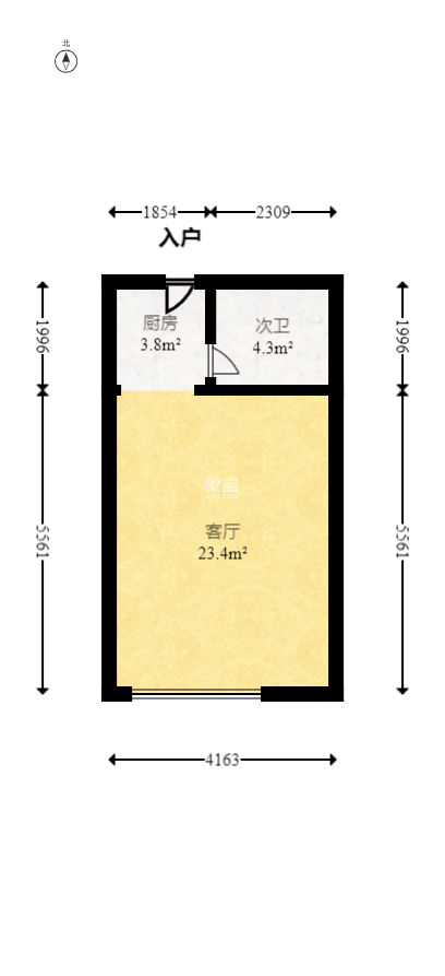 梅溪鑫苑名家  1室1厅1卫   28.00万