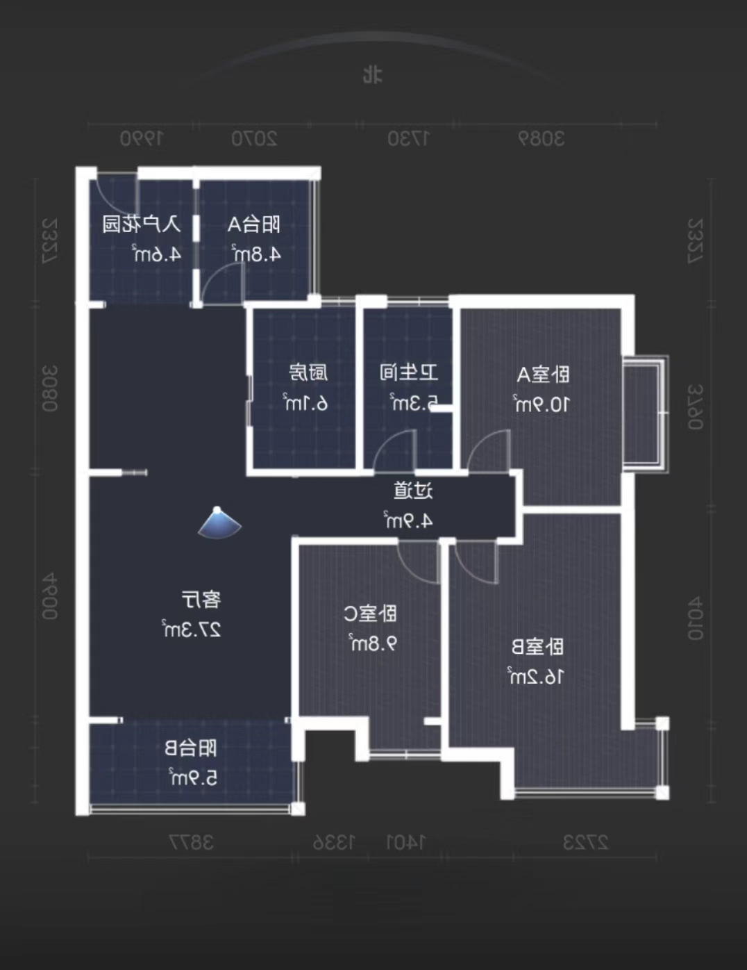 湘江名都  3室2厅1卫   57.00万