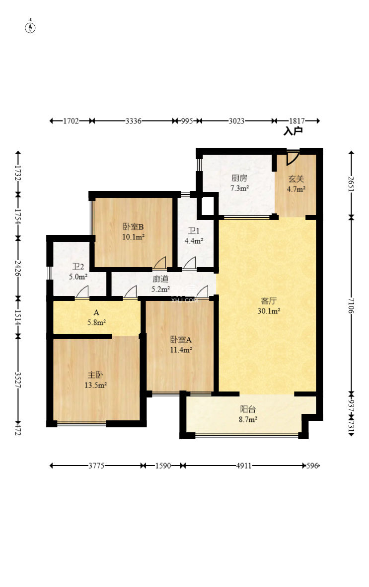 建投象山国际  3室2厅2卫    169.97万