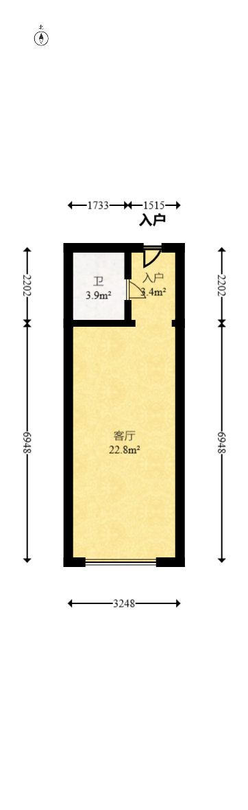 尚都美寓 1室1厅1卫 21.99万 尚都美寓 1室1厅1卫 21.99万客厅