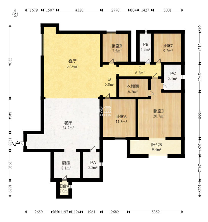 金色屋頂 4室2廳2衛 270.00萬