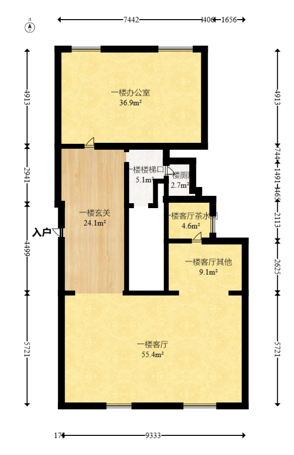 兰亭湾畔  1室1厅1卫   120.00万室内图1