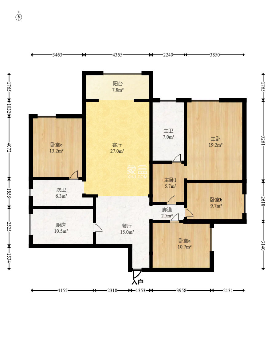 保利麓谷林语F区  4室2厅2卫   120.00万