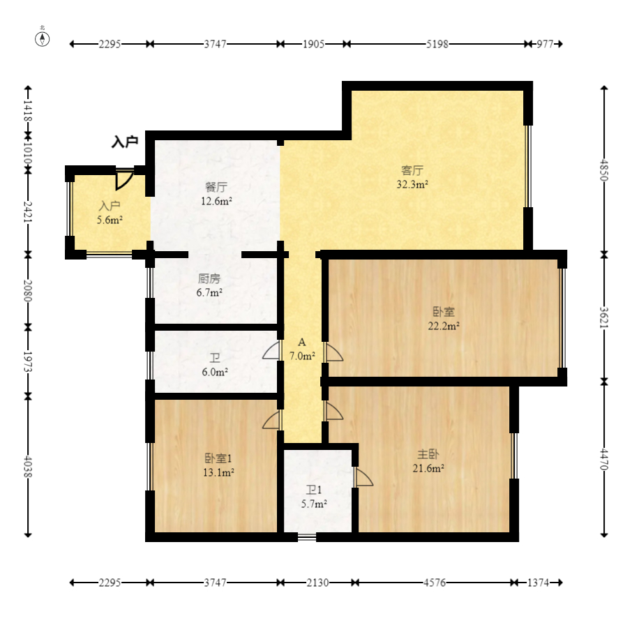 世景华庭 3室2厅2卫 82.8万 世景华庭 3室2厅2卫 82.8万户型图