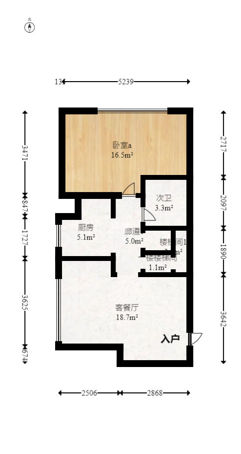 正荣梅溪紫阙台  2室2厅1卫   65.00万