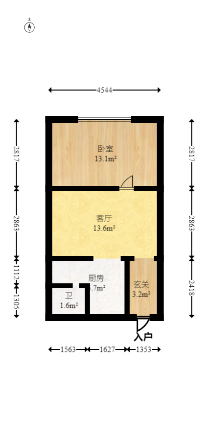 三和家园  1室1厅1卫   29.00万室内图1