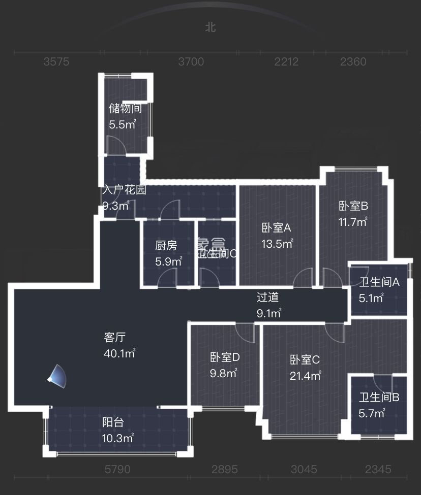 佳兆业金域天下二期 4室3厅3卫 102.0万 佳兆业金域天下二期 4室3厅3卫 102.0万室内图
