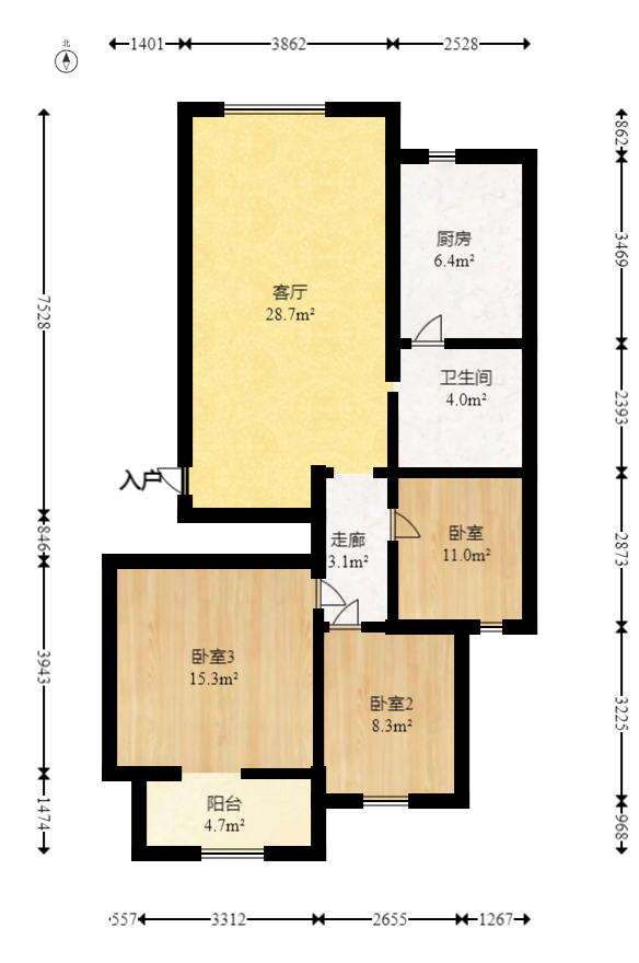 东岸锦城(东方人家)  3室2厅1卫    40.0万 东岸锦城(东方人家)  3室2厅1卫    40.0万户型图