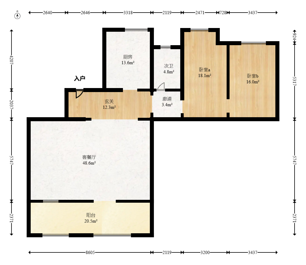 建发央著  4室2厅2卫   318.00万室内图1