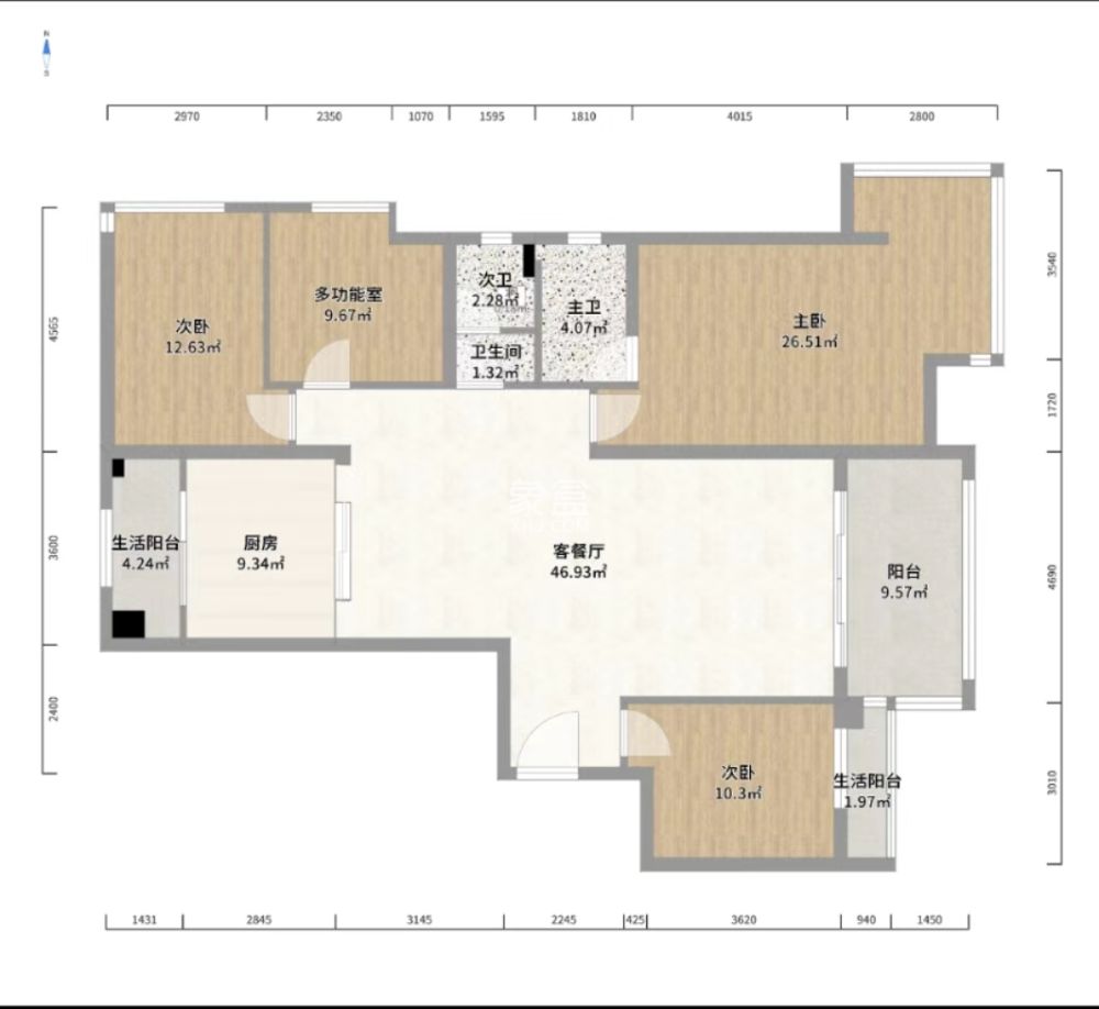 奥园养生城  4室2厅2卫    106.0万