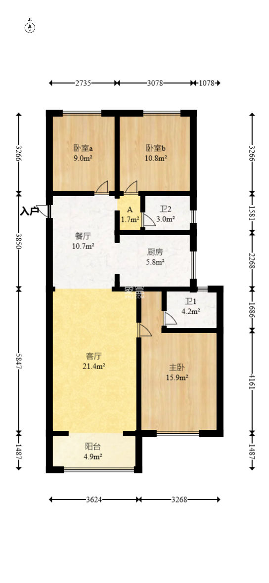 澳海月亮湾  3室2厅2卫    87.0万