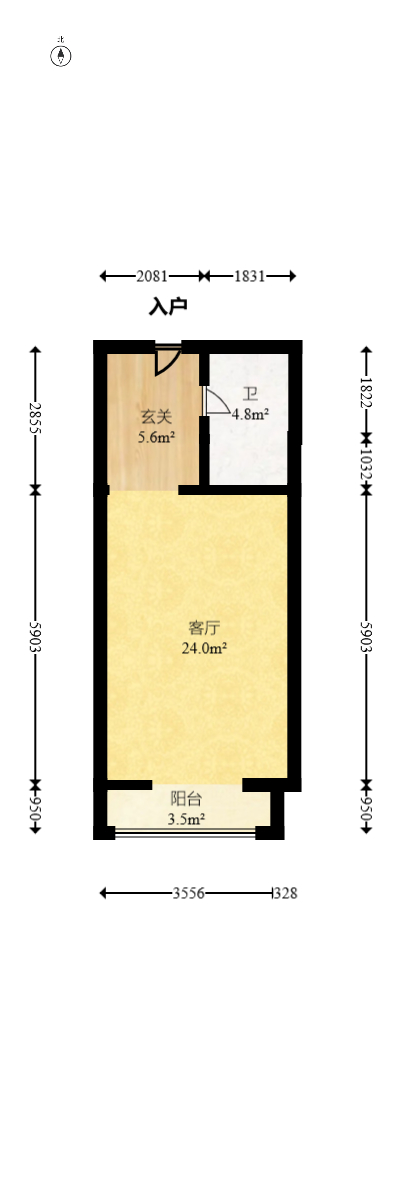 绿城高尔夫小镇  1室1厅1卫    26.0万 绿城高尔夫小镇  1室1厅1卫    26.0万户型图