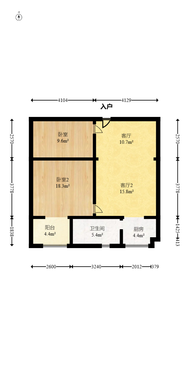 创业乐园 2室2厅1卫 36.0万 创业乐园 2室2厅1卫 36.0万户型图