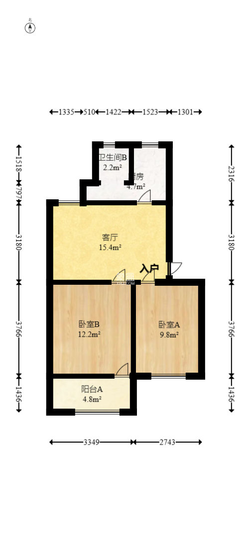 省劳卫所宿舍（职防院小区）  2室1厅1卫   45.80万
