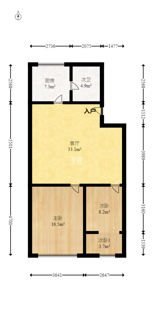 公路局宿舍（海府路）  3室2厅1卫   108.00万