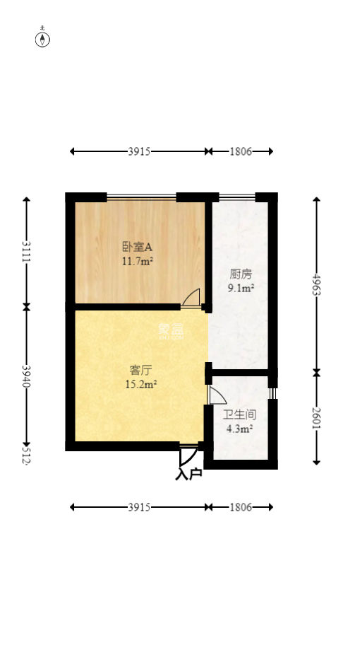三重星都心  1室1厅1卫    61.28万