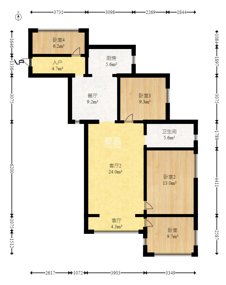 未来蜂巢  3室2厅2卫   81.50万