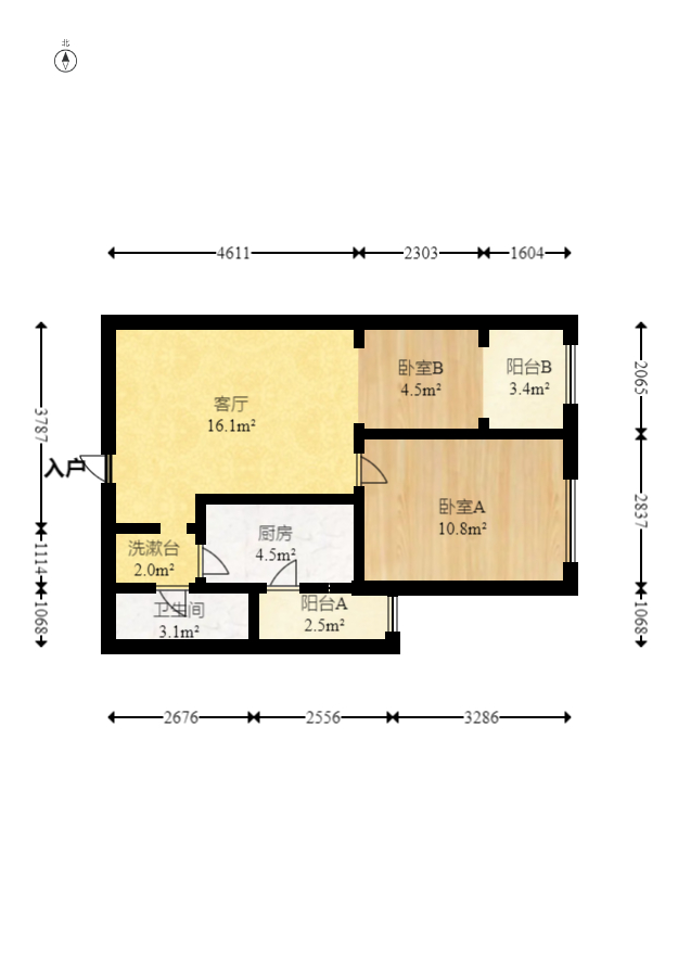 绿地公馆(绿地名邸) 1室1厅1卫 59.5万 绿地公馆(绿地名邸) 1室1厅1卫 59.5万户型图