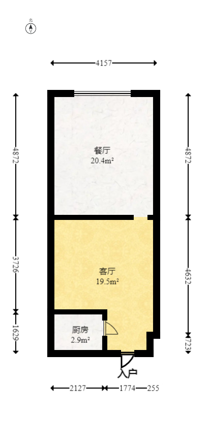 乐尚城  1室1厅1卫    24.99万室内图1