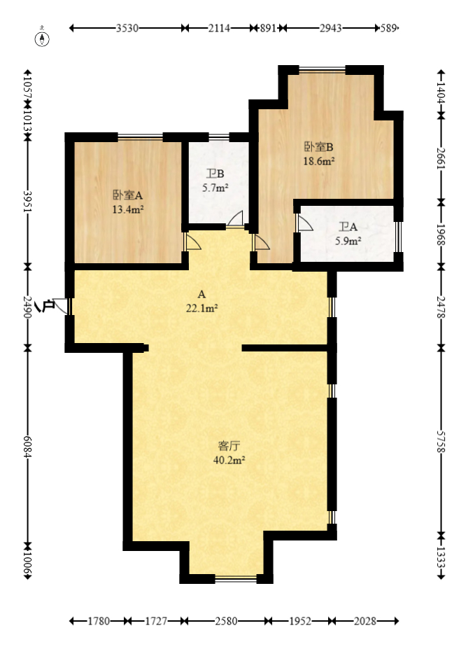 保利阆峰云墅  0室0厅0卫   1100.00万室内图1