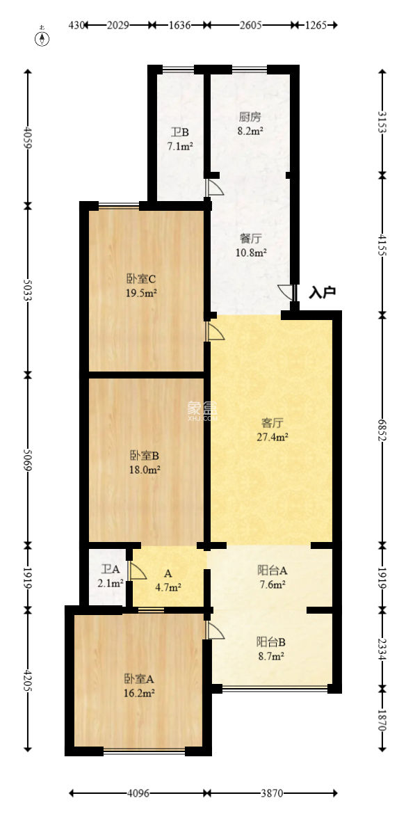 东风二村社区房  3室2厅2卫   120.00万