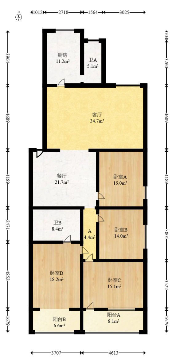 建湘新村  4室2厅2卫   86.00万