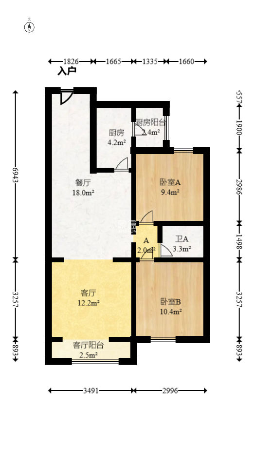 协信星澜汇  2室2厅2卫   87.00万