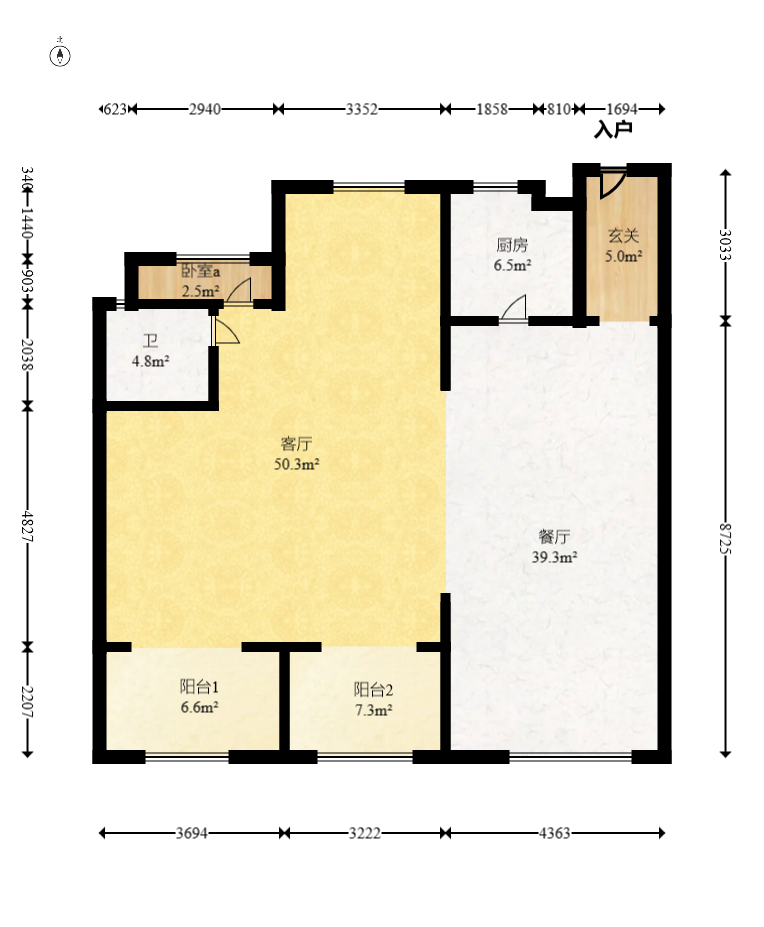 建发央著  4室2厅2卫   210.00万室内图1