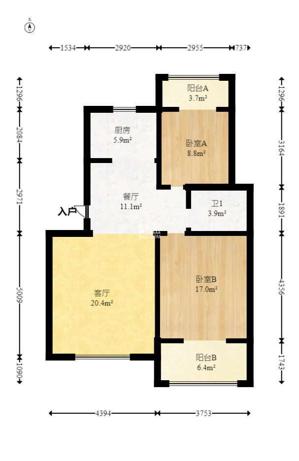 天凯东苑  2室2厅1卫   35.00万