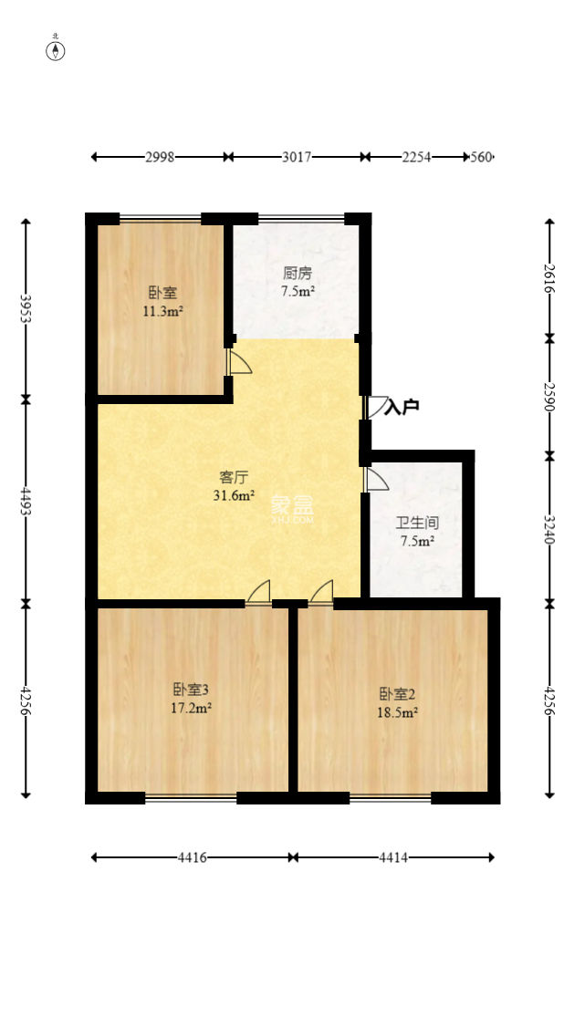 泉塘小区  3室2厅1卫    39.68万