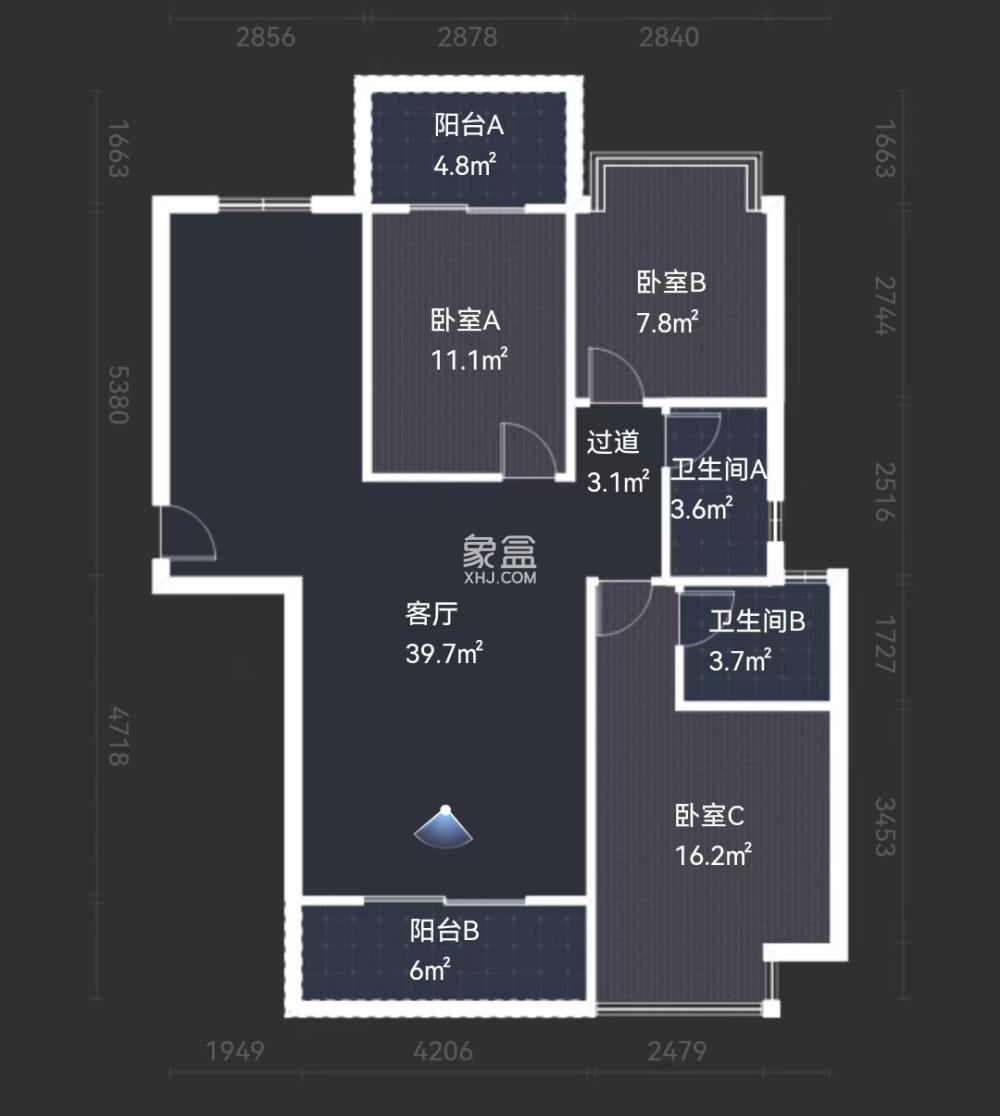 鑫怡佳苑  3室2厅2卫   54.00万