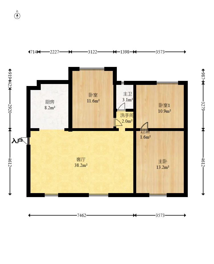 荣盛花语城  3室2厅1卫    70.0万 荣盛花语城  3室2厅1卫    70.0万户型图