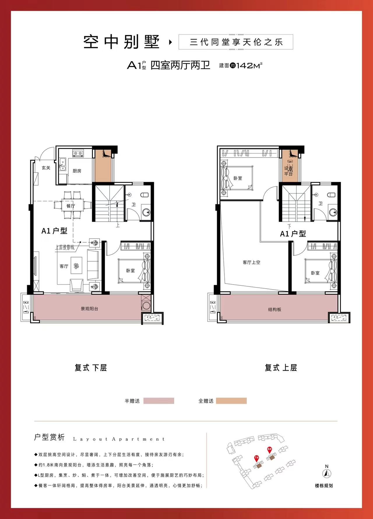 碧桂园  4室2厅2卫   68.00万户型图