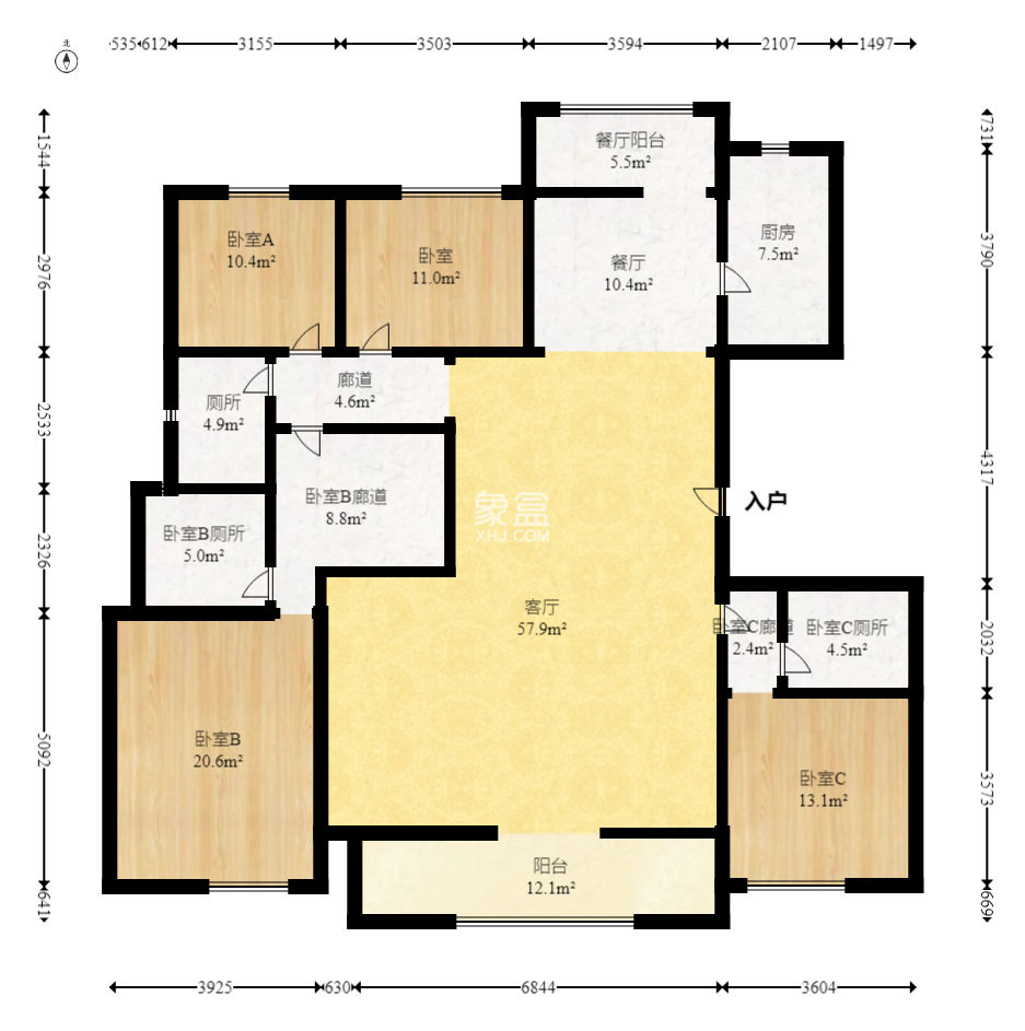 保利天汇  4室2厅2卫    295.0万