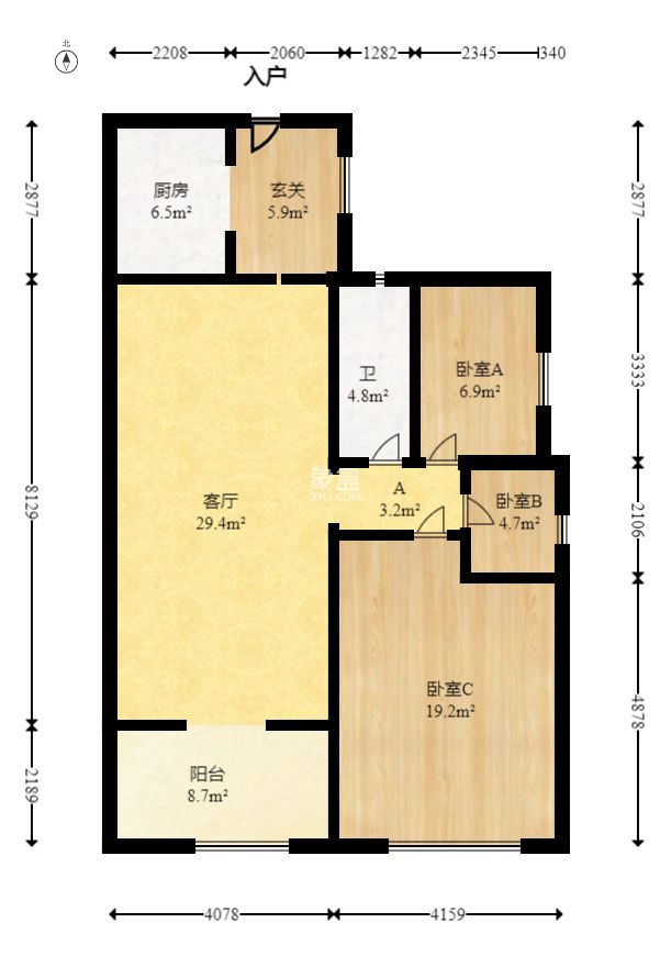 藏珑湖上国际花园  3室2厅1卫   98.00万