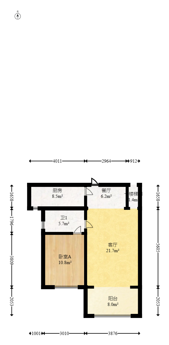 邦盛水岸御园  4室2厅2卫   98.00万室内图1