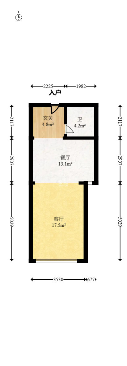 罗马国际公寓  1室1厅1卫   23.00万